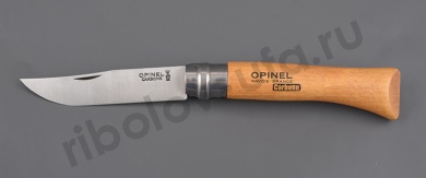 Нож Opinel 9 углеродистая сталь, carbon, бук