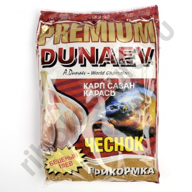 Прикормка Dunaev-Premium Карп Сазан Чеснок (1 кг) 