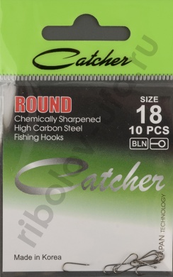 Одинарные крючки Catcher Round № 18