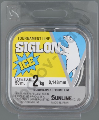 Леска Sunline Siglon Ice Fishing, 50 м, Clear 0.148 мм 2кг