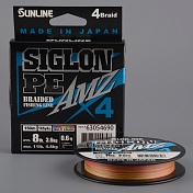 Шнур плетёный Sunline Siglon AMZ PEx4 150m Multicolor #0.6/ 8lb