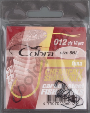 Одинарные крючки Cobra FUNA сер.012 разм.008