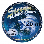 Леска Stream Fluorocarbon 25м,  0.30мм