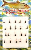 Мормышка Мир Вольфрама Капля с отверстием д. 3 мм черная