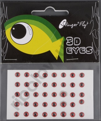 Глаза 3D Eyes 3mm 48 pcs Red