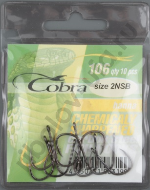 Одинарные крючки Cobra HANNA сер.106 разм.002