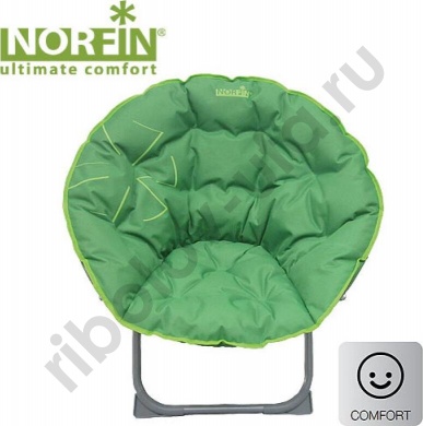 Кресло складное Norfin Svelvik NF круглое (85*38*74 см, до 120 кг), цв. зеленый