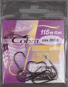 Одинарные крючки Cobra VIKING сер.115 разм.002