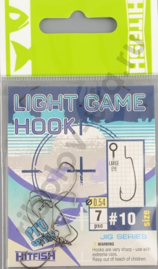 Офсетные крючки Hitfish Light Game hook # 10
