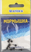 Мормышка литая Marlins Шар 4мм (0,36гр) кр. Crown черная 7000-201