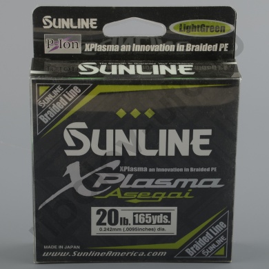 Шнур плетёный Sunline X-Plasma 150m Light Green #2.0 20lb