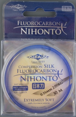 Леска Mikado Nihonto Fluorocarbon Silk 0.16 мм, 30 м 2,0кг
