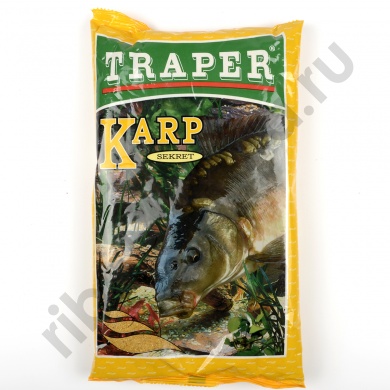 Прикормка Traper Sekret Carp yellow (Карп желтый) 1кг 