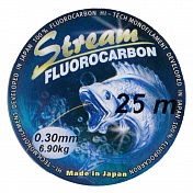 Леска Stream Fluorocarbon 25м,  0.08мм 