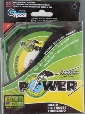 Шнур плетёный Power Pro 135м Moss Green 0,32