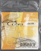 Одинарные крючки Cobra ROUND сер.100 разм.006