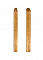 Лыжи Охотник деревянные 15/185 см в комплекте с накладками
