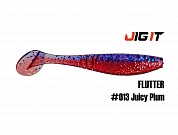 Силиконовая приманка Jig It Flutter 4,4in, 11см 7,8гр цв. 013 кальмар (5шт/уп)