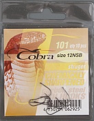 Одинарные крючки Cobra STRUGER сер.101 разм.012