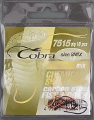 Одинарные крючки Cobra MIX сер.7515 разм.008