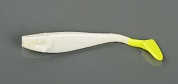 Силиконовая приманка Manns Billy-100 белый с лимонным хвостом (20 шт/уп) 100-15