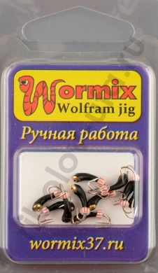Мормышка Wormix точеная вольфрамовая Коза d=2 Уралка с золотой коронкой 0,3гр арт. 1311
