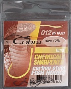 Одинарные крючки Cobra FUNA сер.012 разм.012
