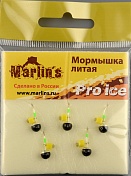 Мормышка литая Marlins Шар 5мм (0,69гр) серьга Сырный кубик 7000-342