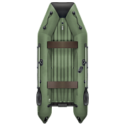 Лодка Барс 3400 НДНД зеленый/черный