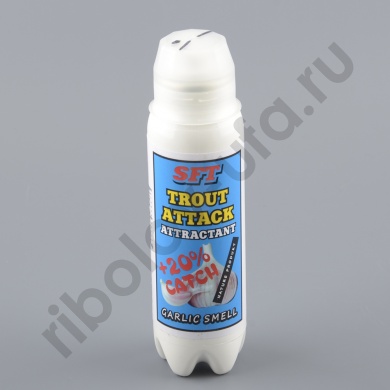 Спрей-аттрактант SFT Trout Attack 150мл для ловли форели (с запахом чеснока)