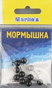 Мормышка литая Marlins Шар 7мм (1.93гр) кр. Crown черная 7000-501