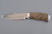 Нож Бекзод кованая нерж.сталь, 95х18, орех (ручная работа)