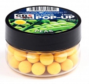 Бойлы GBS Baits Pop-up плавающие 10мм 40гр (банка) Peas желтый Горох