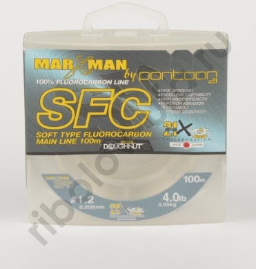 Леска флюорокарбон. Pontoon 21, Marxman SFC, 0.16 мм, 1.5 кг, 100 м