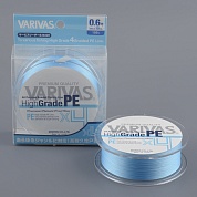 Шнур плетёный Varivas High Grade PE x4 150m Water Blue #1.0