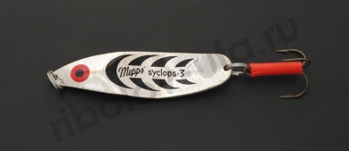 Блесна Mepps Syclops № 3, серебро/черный (26гр)