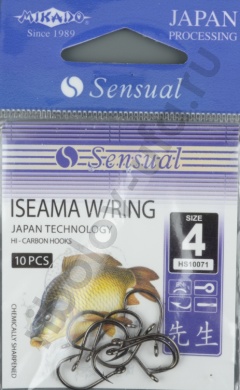 Крючки Mikado - Sensual - Iseama w/ring № 4 BN (с ушком)