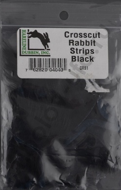 Полоски меха кролика HARELINE Crosscut Rabbit Strips BLACK