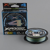 Шнур плетёный Ygk X-Braid Upgrade X4 3color 180m #0.6/12 lb