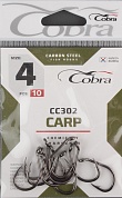 Одинарные крючки Cobra Carp сер.CC302 разм.004