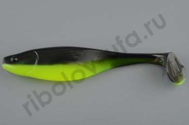 Силиконовая приманка Narval Commander Shad 10cm #045-Black Lime (5шт/уп)