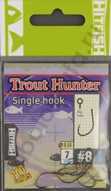 Одинарные крючки Hitfish Trout Hunter Single Hook #8