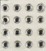 Голографические глазки FLY-FISHING (эпоксидные) 4 mm (20 шт) Silver