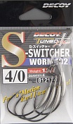 Офсетные крючки Decoy S-switcher Worm102  №4/0 (4шт/уп)