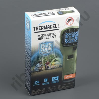 Комплект Thermacell Repeller Olive прибор анитимоскит+1газ.картридж+3пластин, цв.оливковый  MR 300G