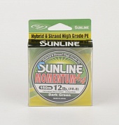 Шнур плетёный Sunline Momentum 4x4, 150 м, Dark Green, #1, 16Lb, 7.5 кг 0,192мм