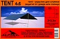 Тент со стойками Alpika Tent полиэстер 4*6 метра (220см 2шт)
