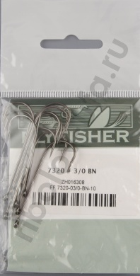 Крючки Flyfisher 7320 #3/0 BN