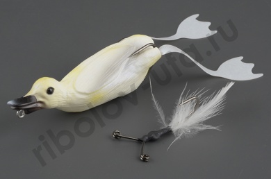 Приманка Savage Gear 3D Hollow Duckling 10 см 40 гр, #04-White