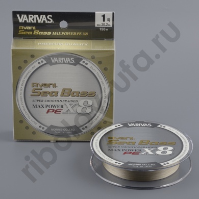 Шнур плетёный Varivas Avani Sea Bass Max Power PE х8 150м Status Gold #1.0
